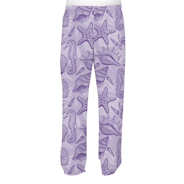 Sea Shells Men's Pjs Back - on model