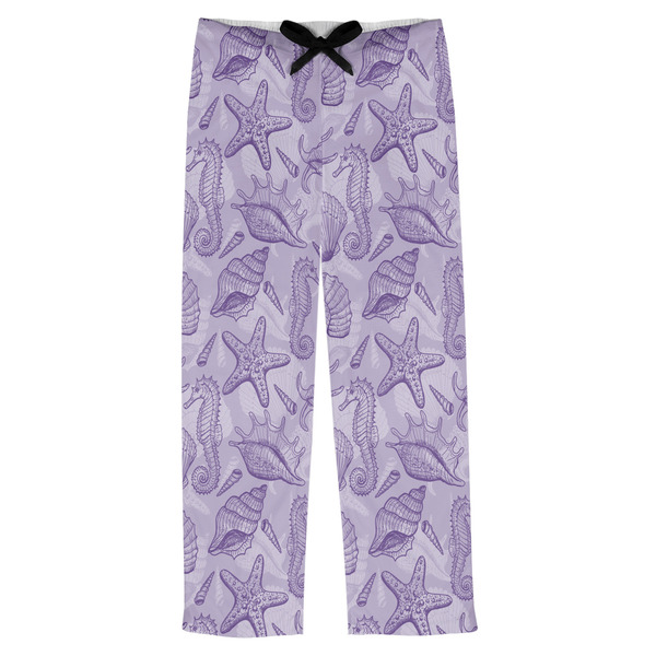 Custom Sea Shells Mens Pajama Pants - XL