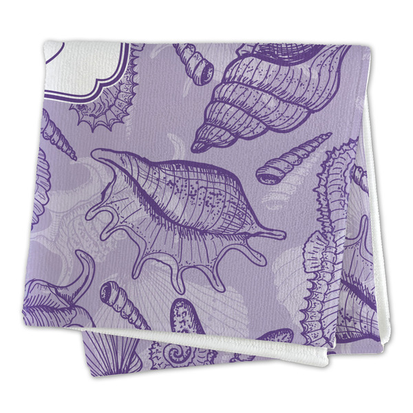 Sea Shells Microfiber Dish Rag - FOLDED (square)