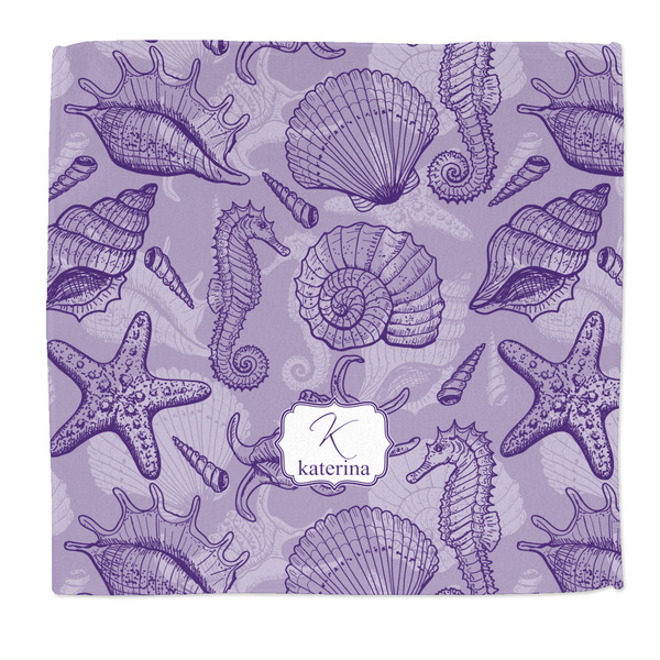 Custom Sea Shells Microfiber Dish Rag (Personalized)