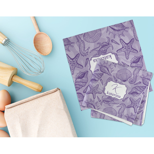 Sea Shells Microfiber Dish Rag - LIFESTYLE