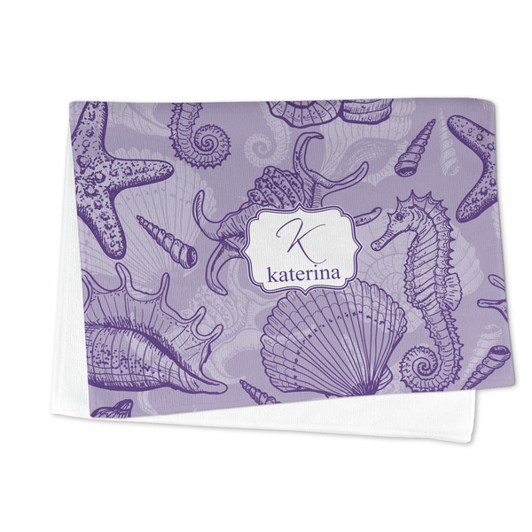 Sea Shells Microfiber Dish Towel - FOLDED HALF