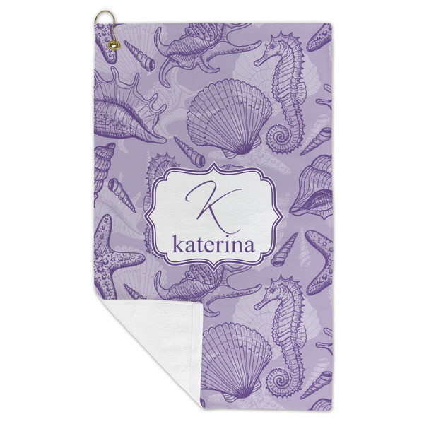 Sea Shells Microfiber Golf Towels - FOLD