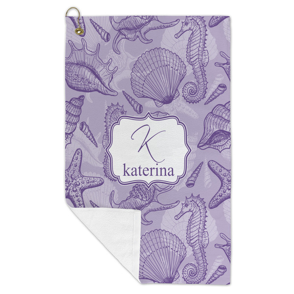 Sea Shells Microfiber Golf Towels - FOLD