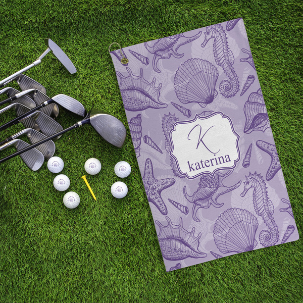 Sea Shells Microfiber Golf Towels - LIFESTYLE