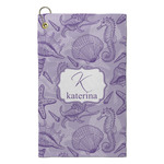Sea Shells Microfiber Golf Towel - Small (Personalized)