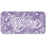 Sea Shells Mini/Bicycle License Plate (2 Holes) (Personalized)