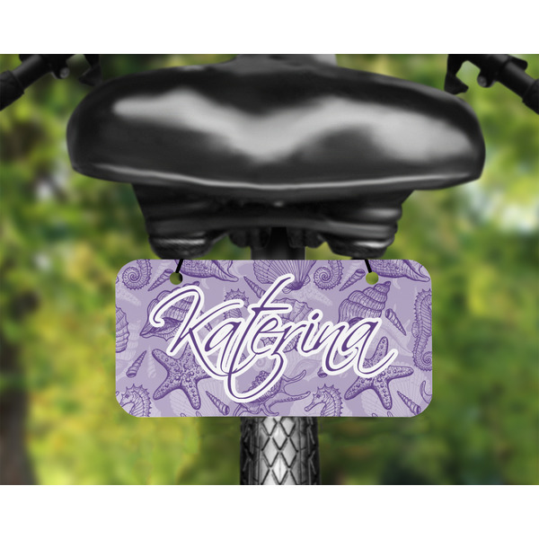 Sea Shells Mini License Plate on Bicycle - LIFESTYLE Two holes