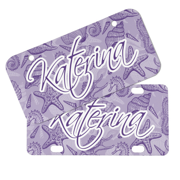 Sea Shells Mini License Plates - MAIN (4 and 2 Holes)