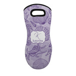 Sea Shells Neoprene Oven Mitt w/ Name and Initial