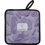 Sea Shells Pot Holder w/ Name and Initial