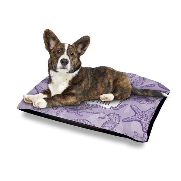 Sea Shells Outdoor Dog Beds - Medium - IN CONTEXT