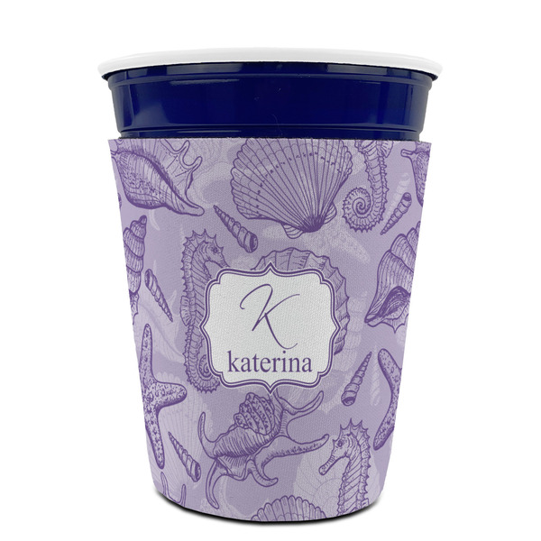 Sea Shells Party Cup Sleeves - without bottom - FRONT (on cup)