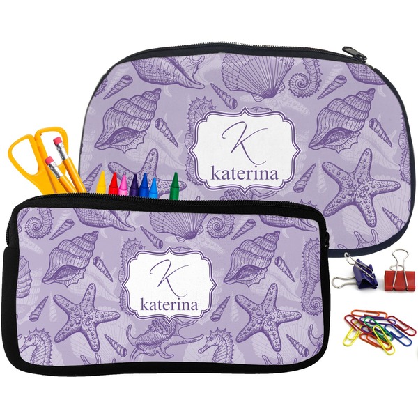 Sea Shells Pencil / School Supplies Bags Small and Medium