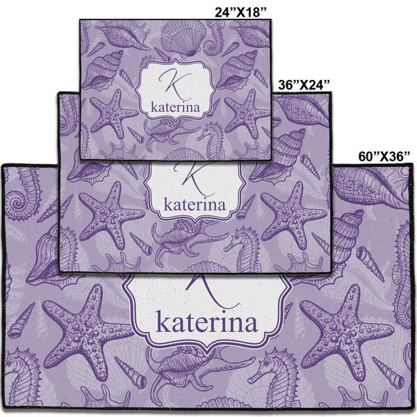 Sea Shells Personalized Door Mat - Group Parent IMF