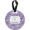 Sea Shells Personalized Round Luggage Tag