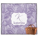 Sea Shells Outdoor Picnic Blanket (Personalized)