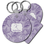 Sea Shells Plastic Keychain (Personalized)