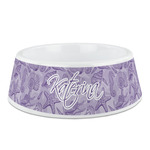Sea Shells Plastic Dog Bowl - Medium (Personalized)