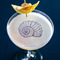 Sea Shells Printed Drink Topper - Large - In Context