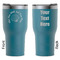 Sea Shells RTIC Tumbler - Dark Teal - Double Sided - Front & Back