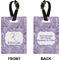 Sea Shells Rectangle Luggage Tag (Front + Back)