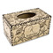 Sea Shells Rectangle Tissue Box Covers - Wood - Front