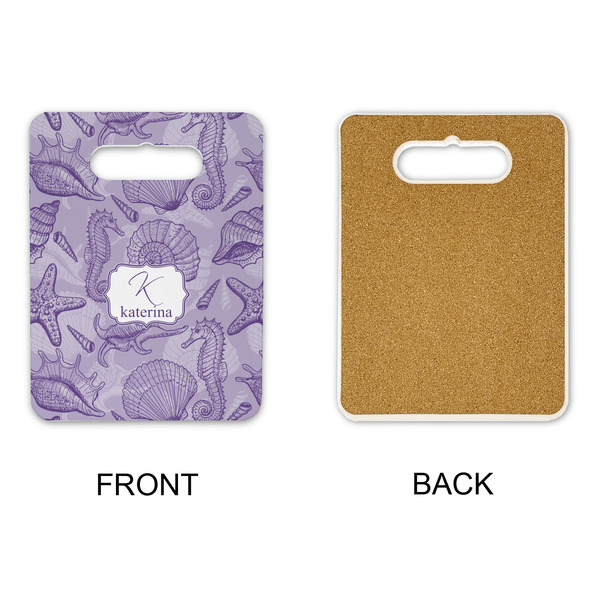 Sea Shells Rectangle Trivet with Handle - APPROVAL