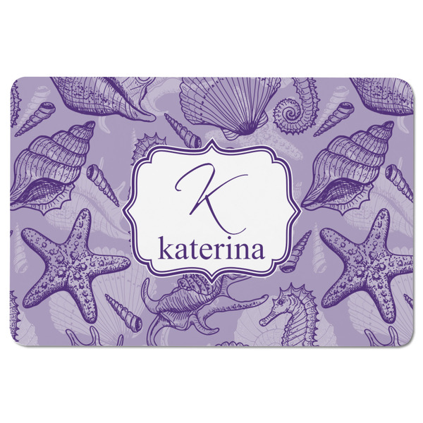 Sea Shells Rectangular Fridge Magnet - FRONT