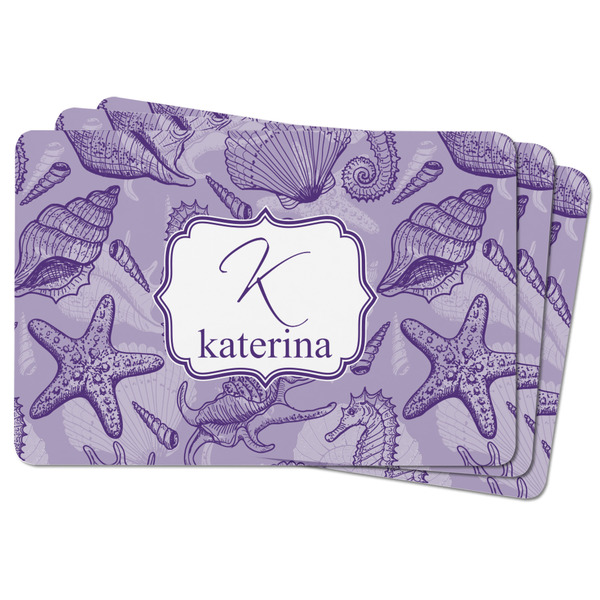 Sea Shells Rectangular Fridge Magnet - THREE