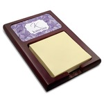 Sea Shells Red Mahogany Sticky Note Holder (Personalized)