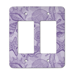 Sea Shells Rocker Style Light Switch Cover - Two Switch
