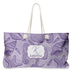 Sea Shells Large Tote Bag with Rope Handles (Personalized)