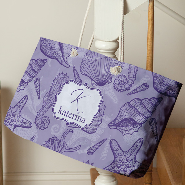 Sea Shells Large Rope Tote - Life Style