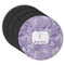 Sea Shells Round Rubber Backed Coasters - Set of 4 (Personalized)