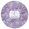 Sea Shells Round Rubber Backed Coaster (Personalized)