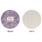 Sea Shells Round Linen Placemats - APPROVAL (single sided)