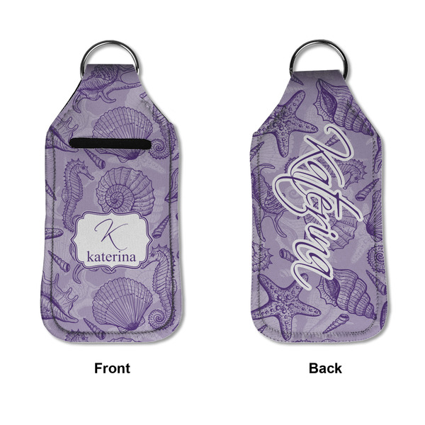 Sea Shells Sanitizer Holder Keychain - Large APPROVAL (Flat)