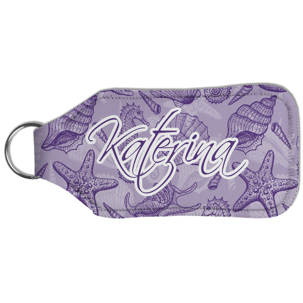 Sea Shells Sanitizer Holder Keychain - Large (Back)