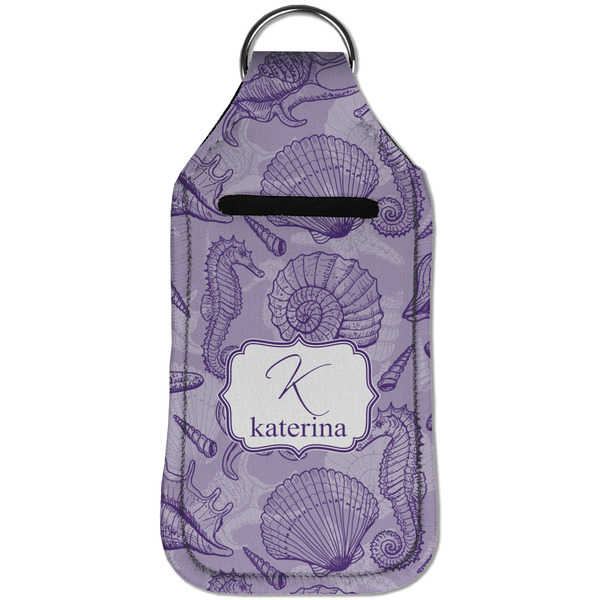 Sea Shells Sanitizer Holder Keychain - Large (Front)