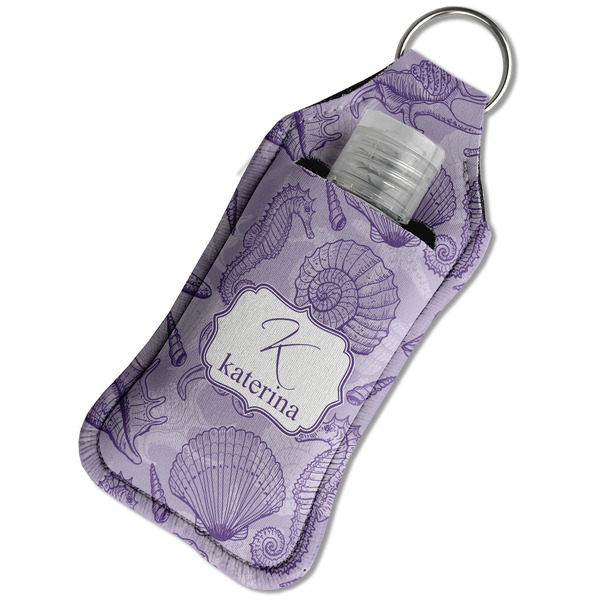 Sea Shells Sanitizer Holder Keychain - Large in Case