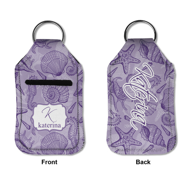 Sea Shells Sanitizer Holder Keychain - Small APPROVAL (Flat)