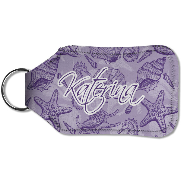 Sea Shells Sanitizer Holder Keychain - Small (Back)
