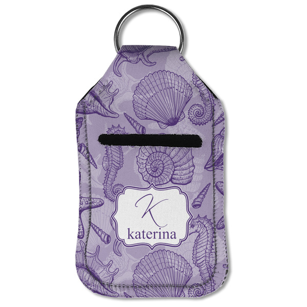 Sea Shells Sanitizer Holder Keychain - Small (Front Flat)