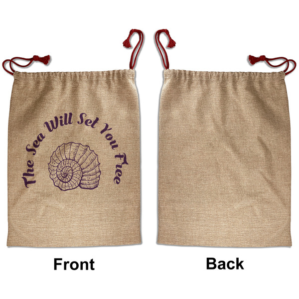 Sea Shells Santa Bag - Approval - Front