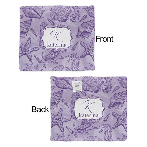 Sea Shells Security Blanket - Front & Back View