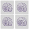 Sea Shells Set of 4 Sandstone Coasters - See All 4 View