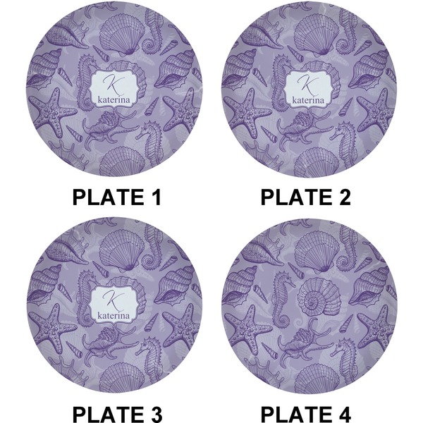 Sea Shells Set of Lunch / Dinner Plates (Approval)