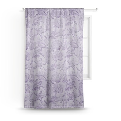 Sea Shells Sheer Curtains (Personalized)
