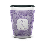 Sea Shells Ceramic Shot Glass - 1.5 oz - Two Tone - Single (Personalized)